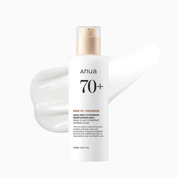 ANUA 70+ CERAMIDE LAIT HYDRATANT INTENSE AU RIZ 150 ML